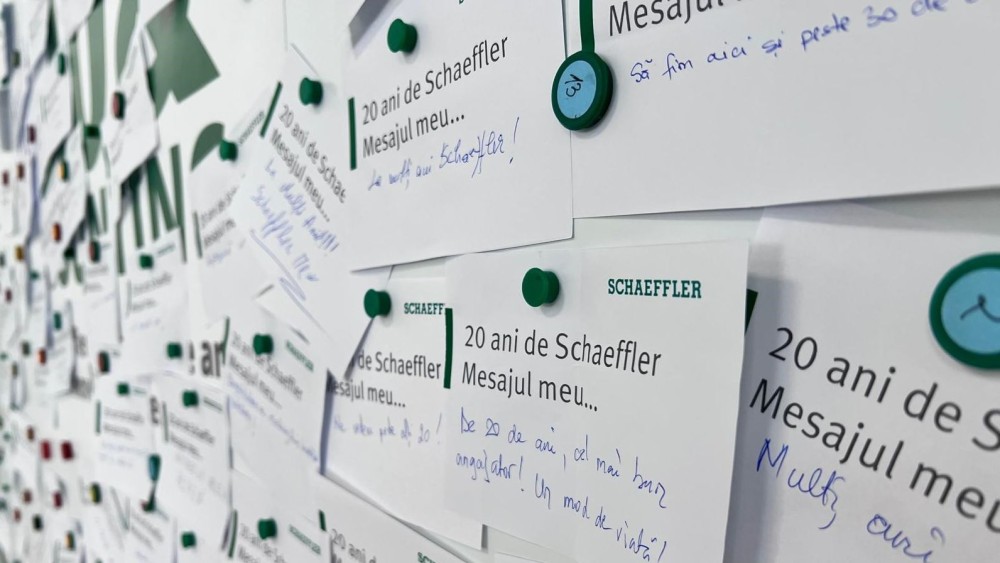 Mesaje aniversare din partea angajaților Schaeffler România Imagin: Schaeffler