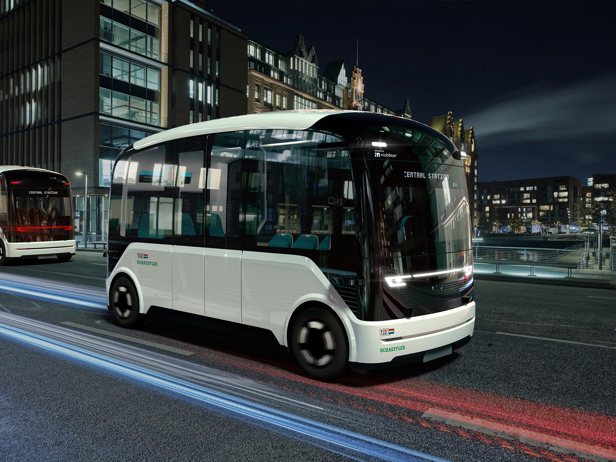 Shuttle Automati Impression of the autonomous driving shuttle vehicle | Press media ...